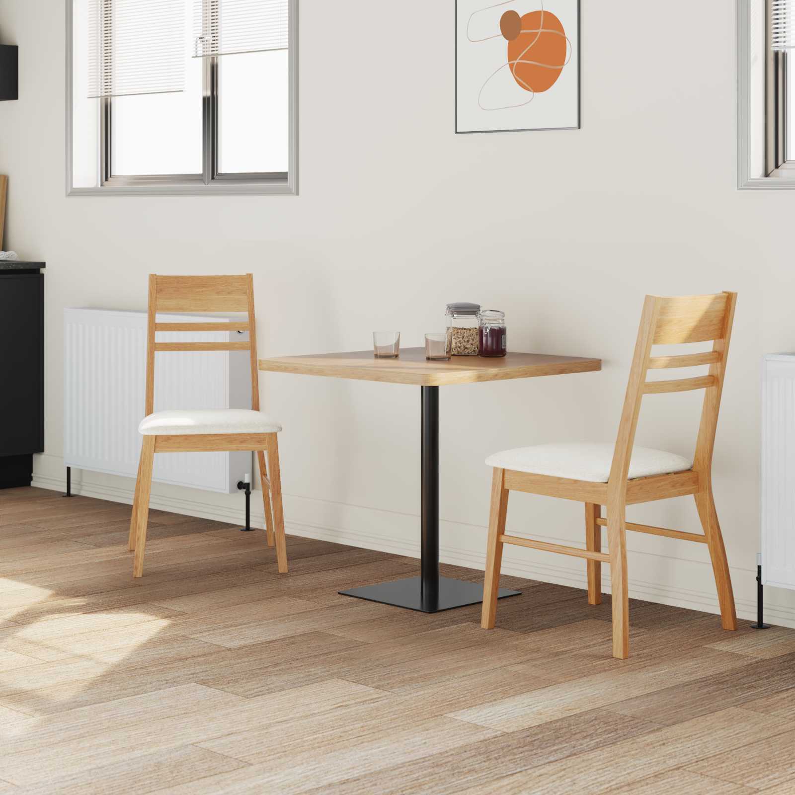 Esszimmerstühle 2 pcs Hellbraun 43 x 54 x 89 cm