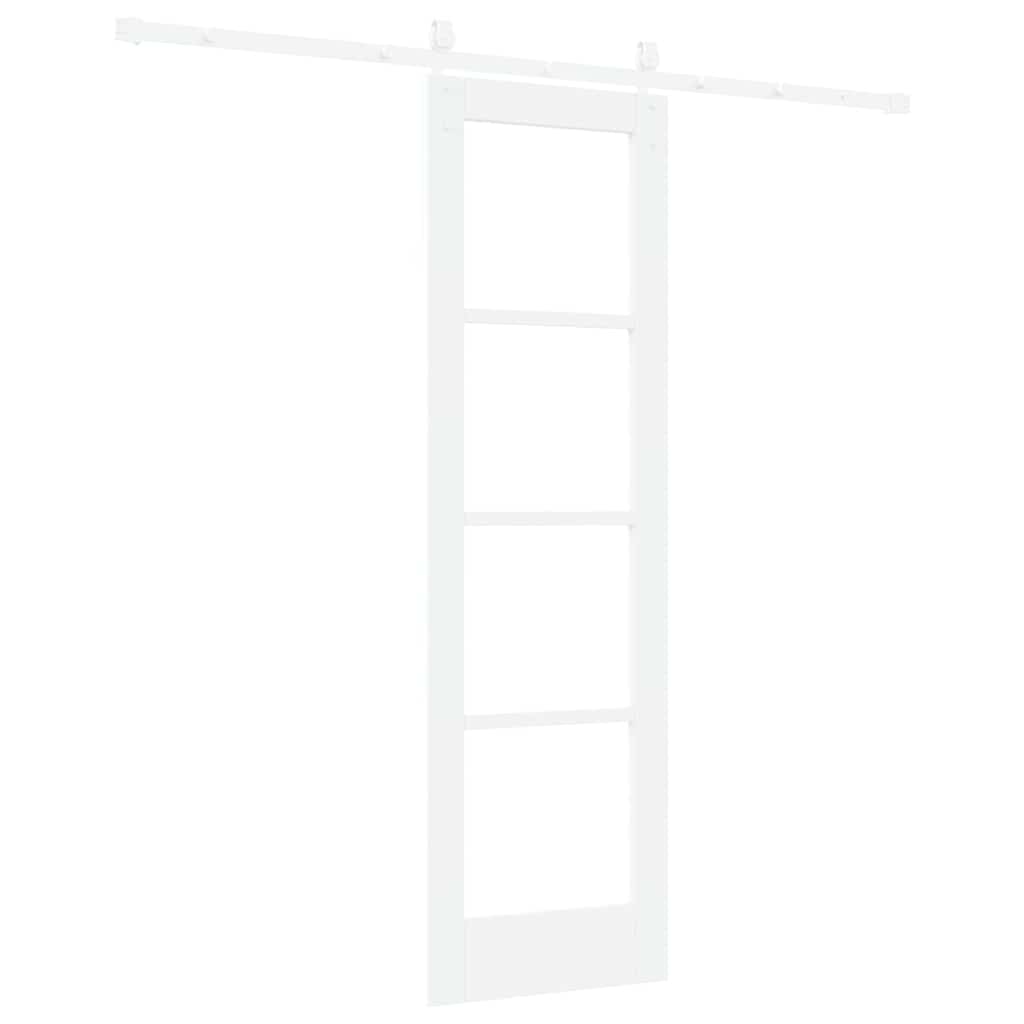 Schiebetür Natur 61 x 198,5 cm Massivholz Kiefer und Glas