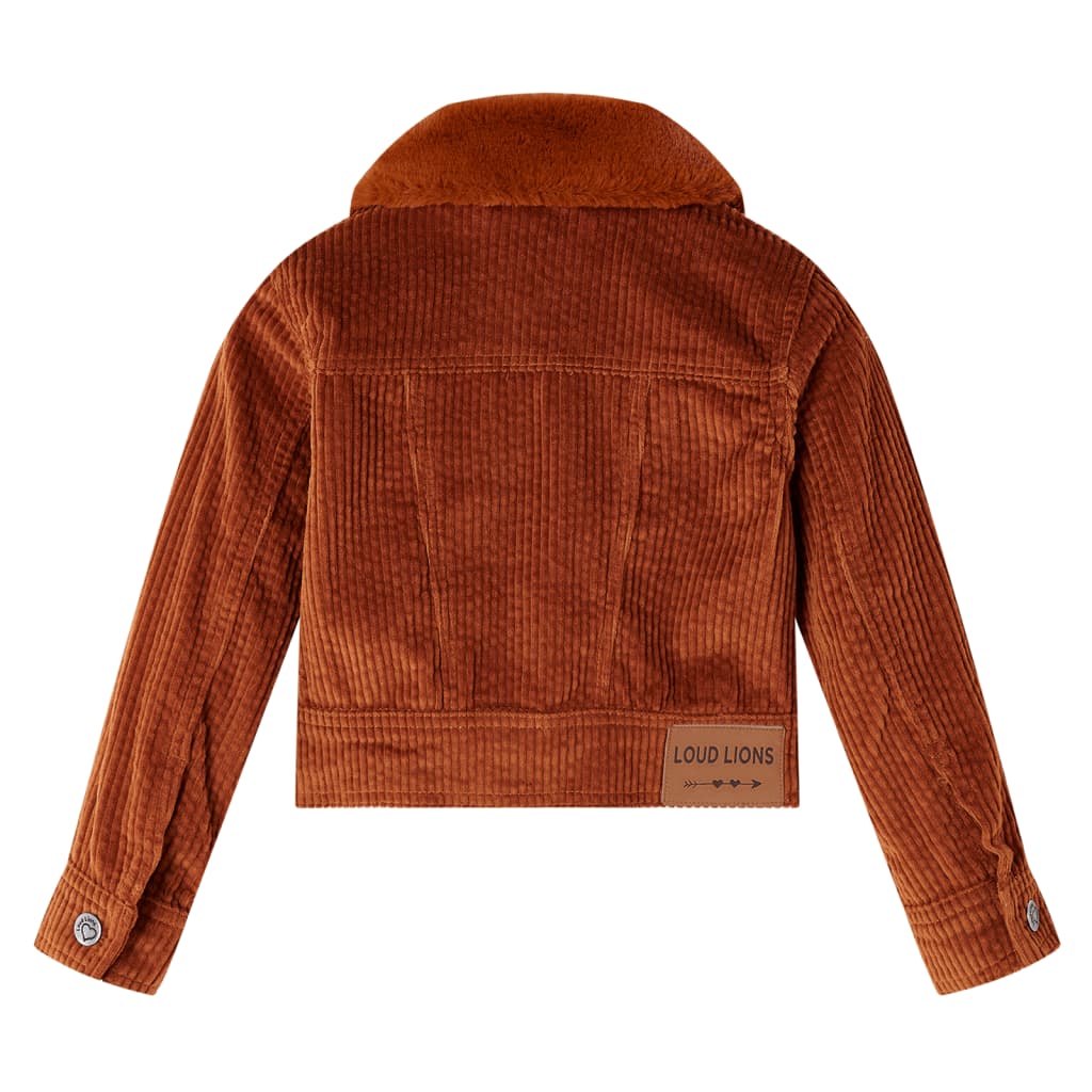 Kinderjacke Cord Cognac 104