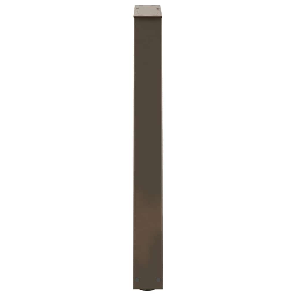 Couchtischbeine V-Form 2 Stück Schwarz 30x(30-31,3) cm Stahl