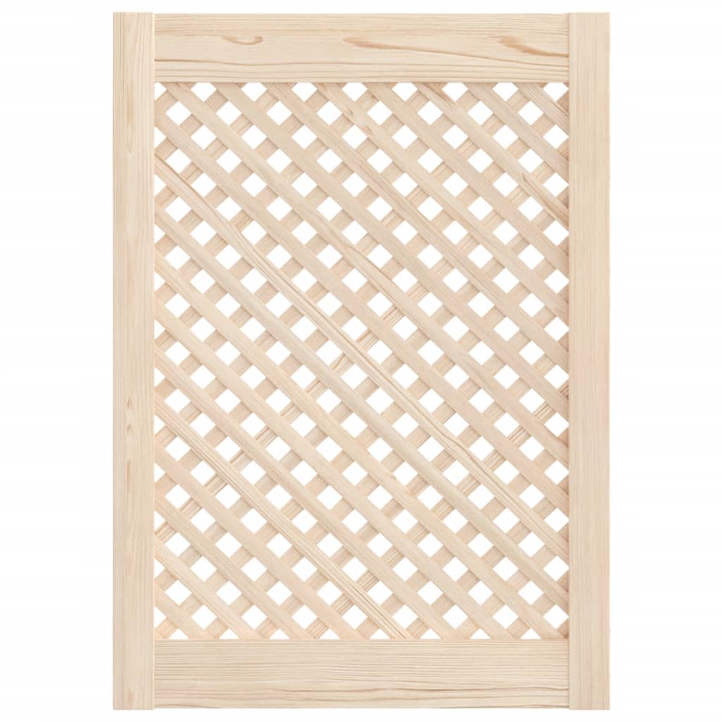Schranktüren 2 Stk. Gitter-Design 39,5x39,5cm Massivholz Kiefer