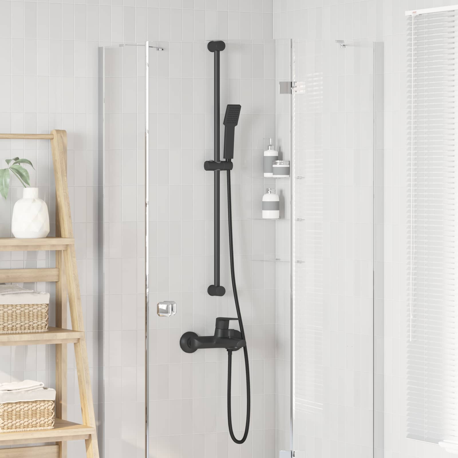 Duschkopfset Chrom 150 cm Edelstahl