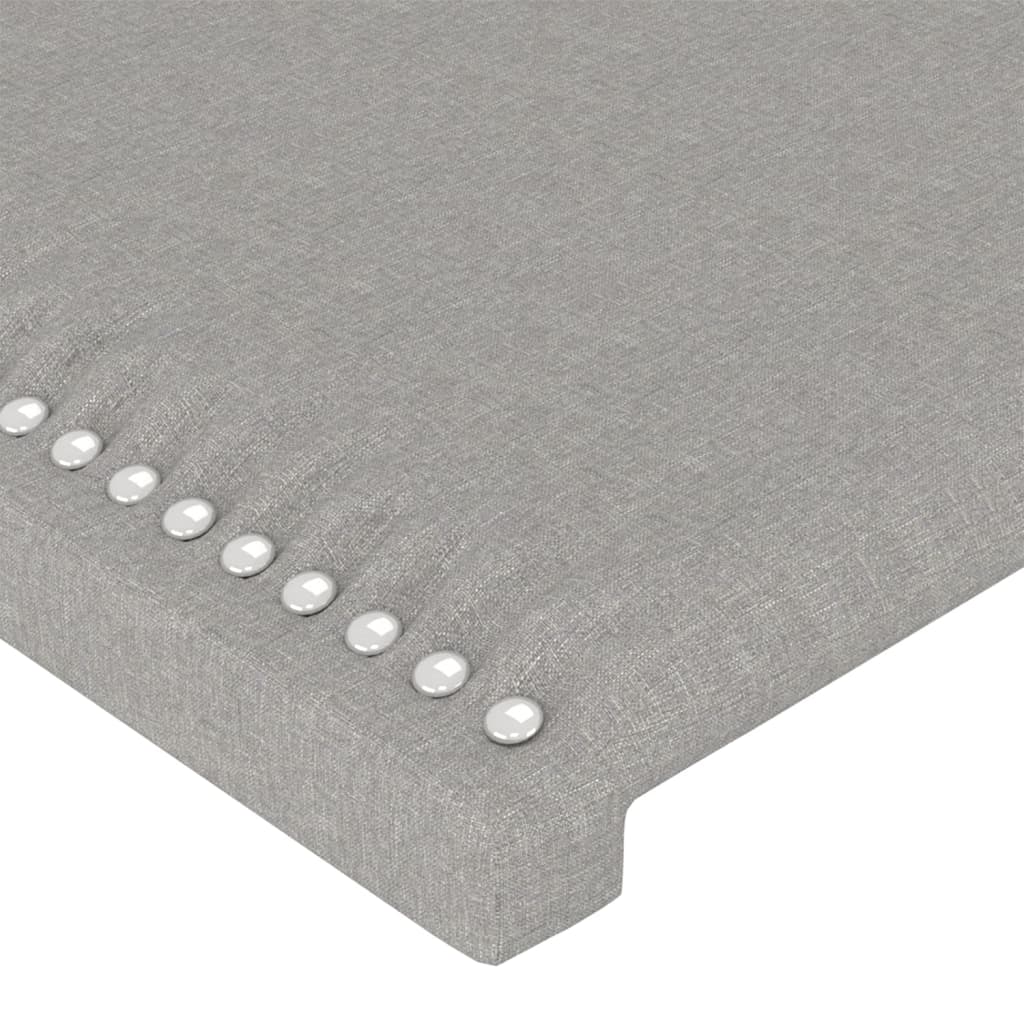 Kopfteil Dunkelgrau 80 x 5 x 118/128 cm Stoff