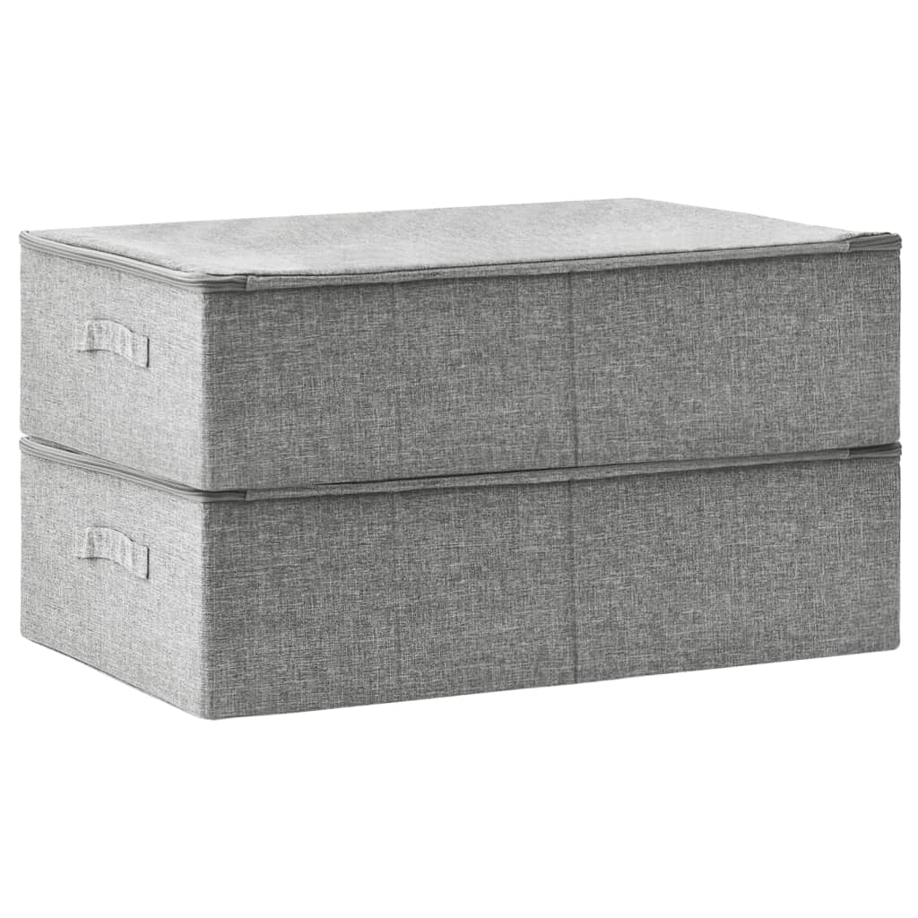 Aufbewahrungsbox Stoff 70x40x18 cm Anthrazit