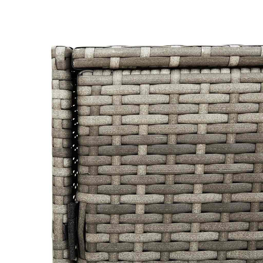 Gartenschrank Schwarz 83x45x76 cm Poly Rattan