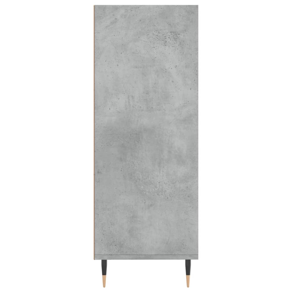 Bücherregal Hochglanz-Weiß 69,5x32,5x90 cm Holzwerkstoff