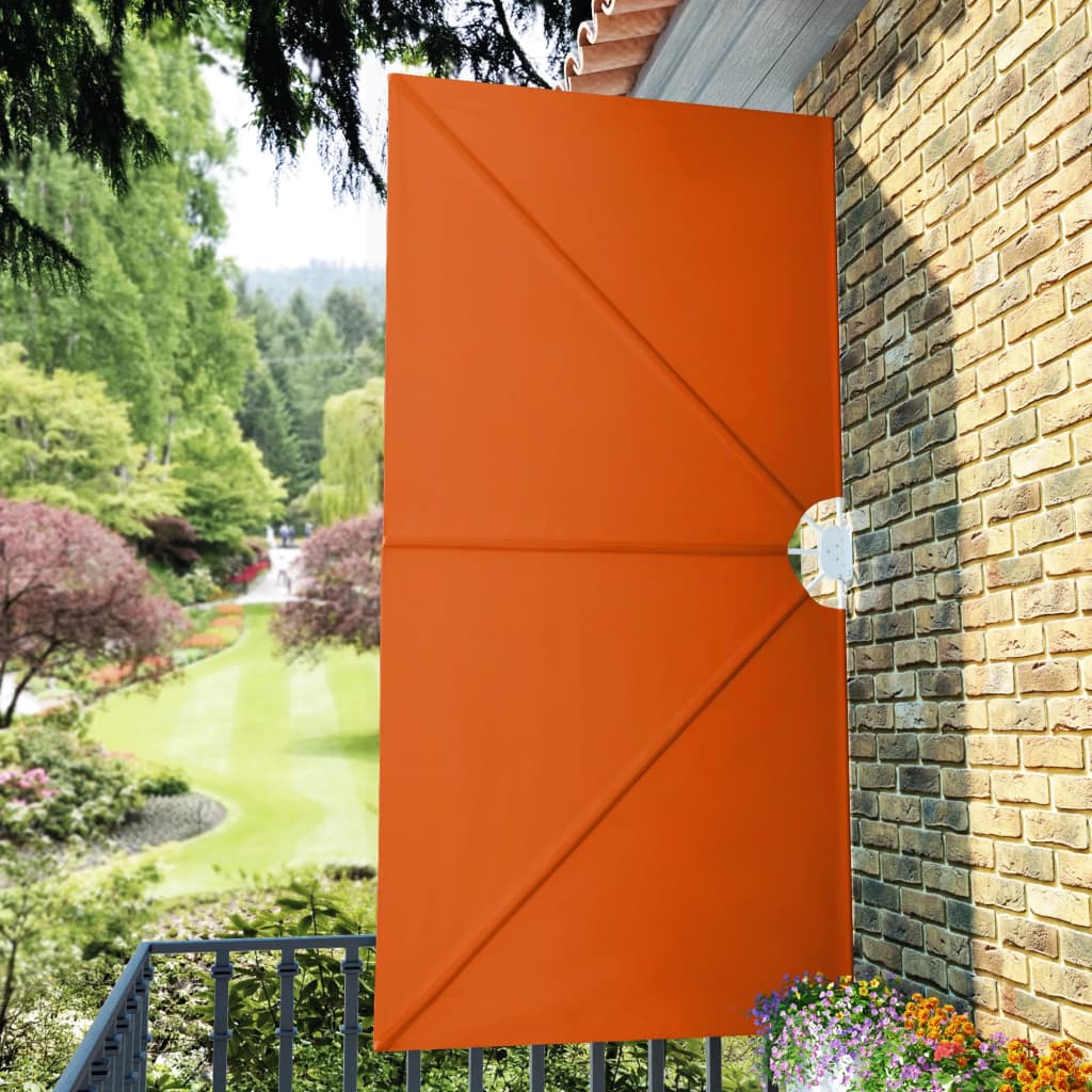 Faltbarer Terrassen-Seitenfächer Grau 240 × 160 cm
