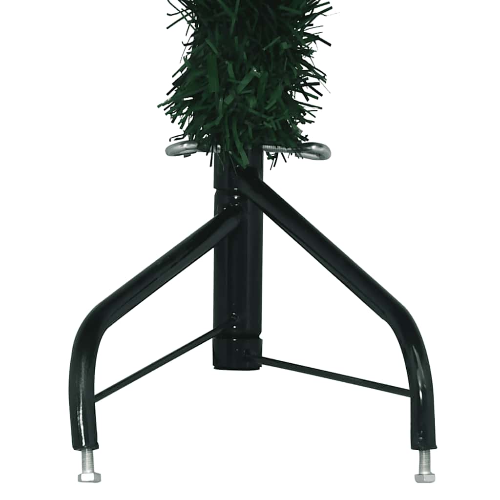 Künstlicher Eck-Weihnachtsbaum Grün 120 cm PVC