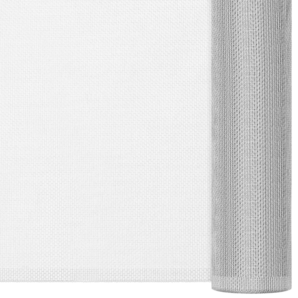 Fliegengitter Aluminium 100x500 cm Silbern