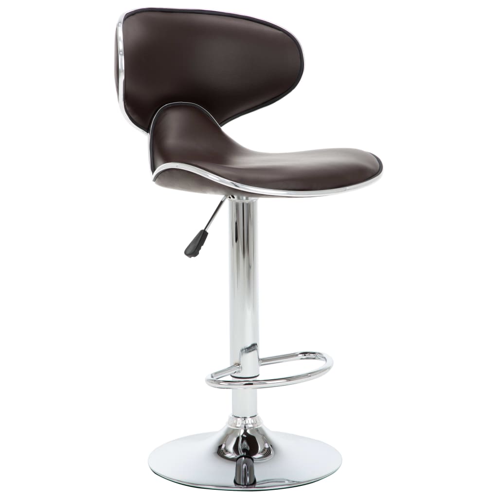 Barhocker 2 Stk. Rot Kunstleder