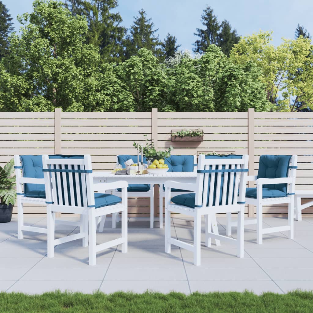 Niedriglehner-Auflagen 2 Stk Melange Anthrazit 100x50x7cm Stoff