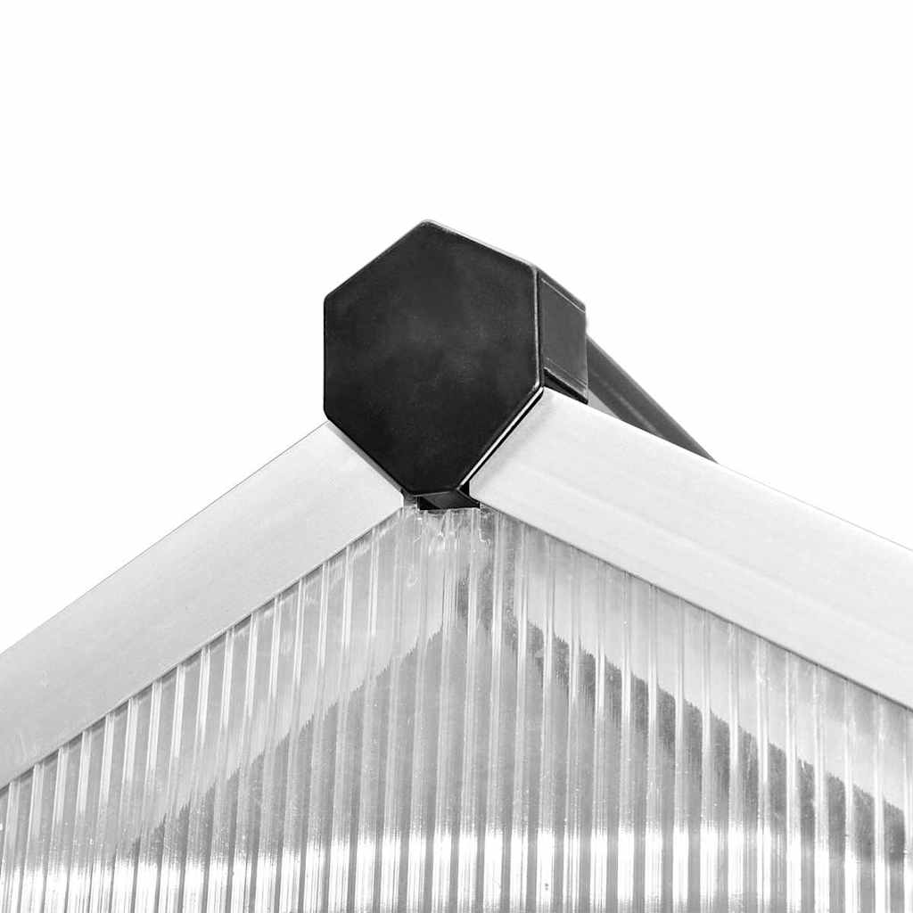 Gewächshaus mit Fundament Verstärkt Aluminium 7,55 m²