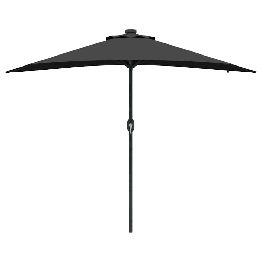 Garten-Sonnenschirm Sand 294 x 150 x 223 cm Polyester und Stahl