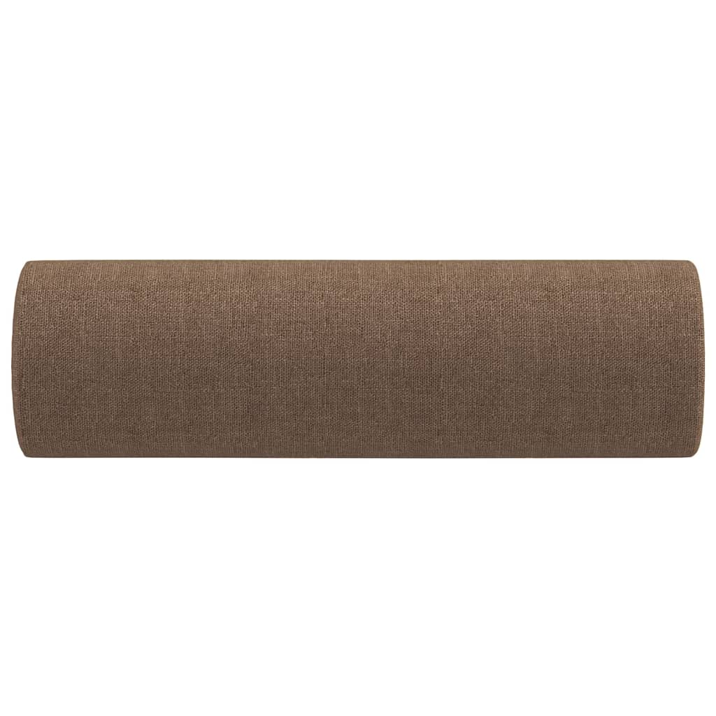 Zierkissen 2 Stk. Hellgrau Ø15x50 cm Stoff