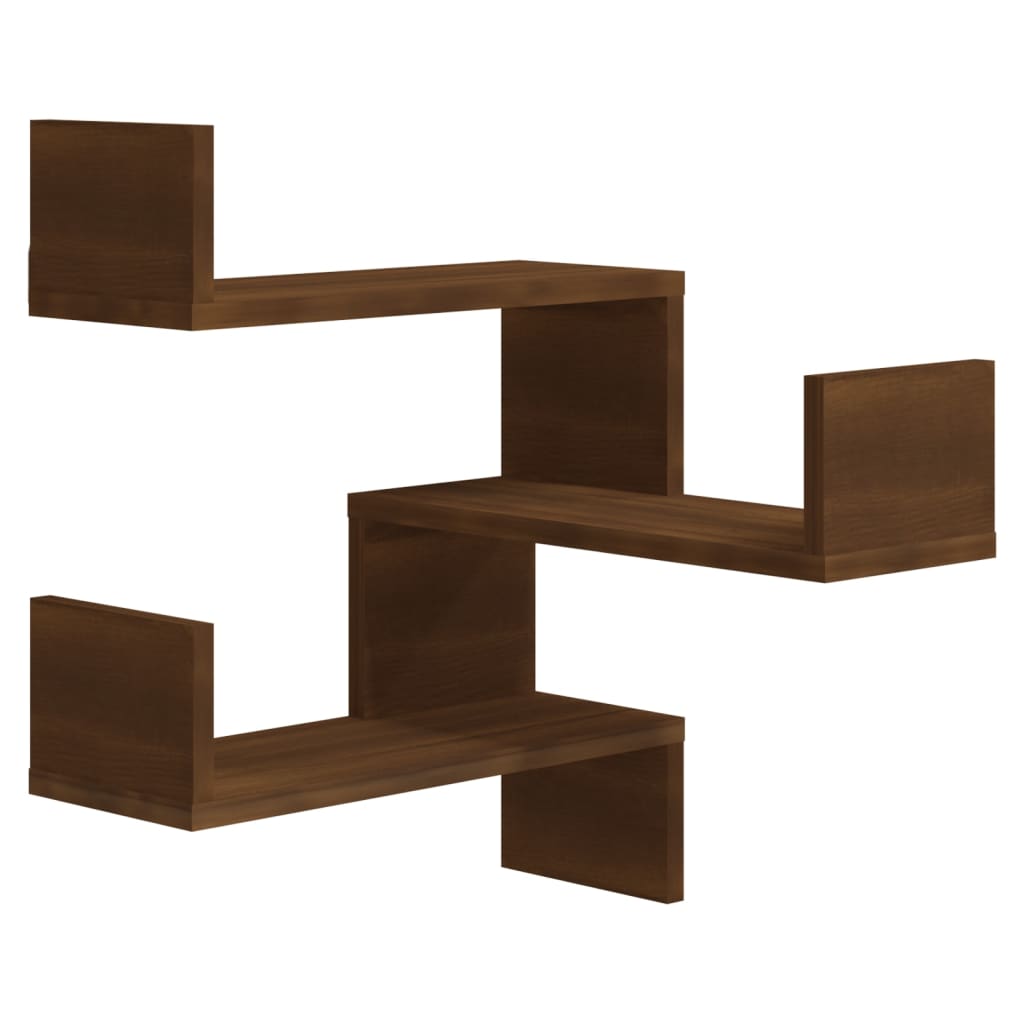 Wand-Eckregal Weiß 40x40x50 cm Holzwerkstoff