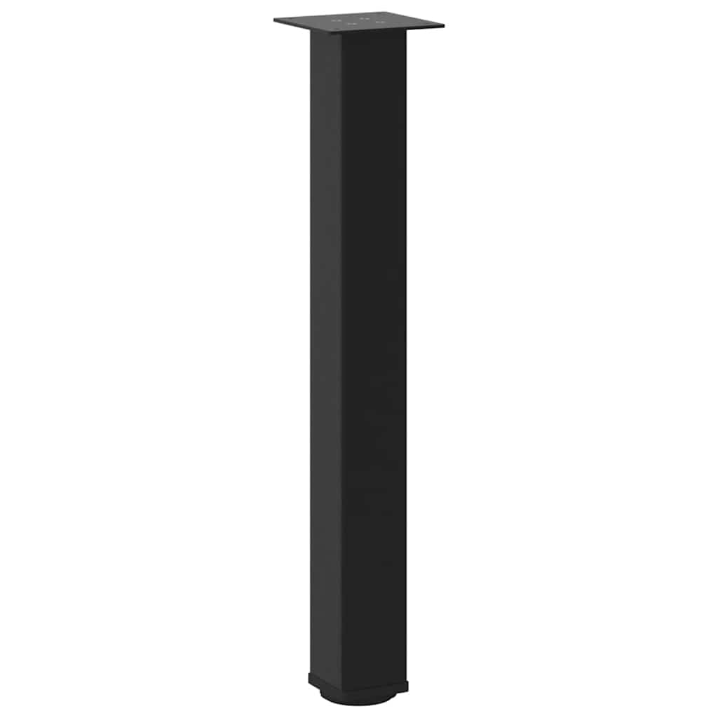 Bartischbeine 4 Stk. Schwarz 100-102 cm Stahl