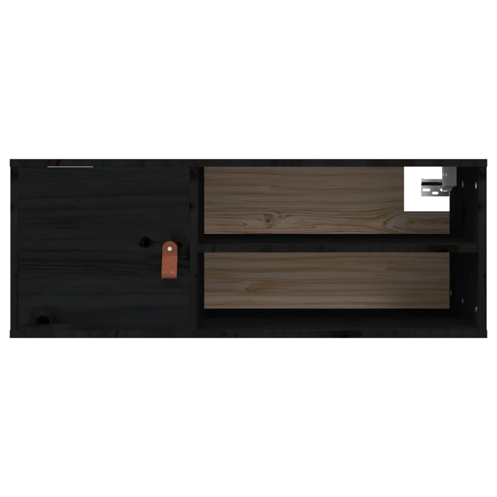 Wandschrank 80x30x30 cm Massivholz Kiefer