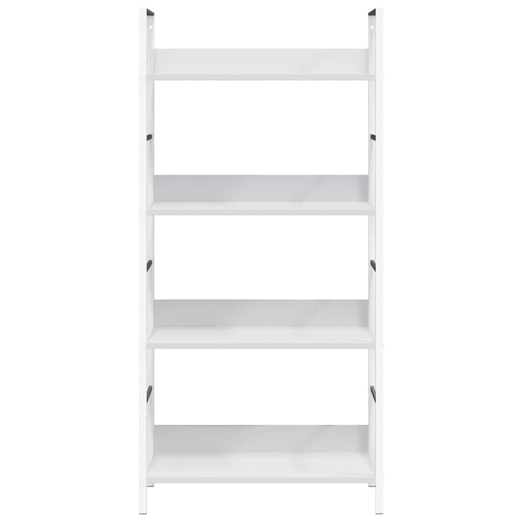 Bücherregal 3 Regalböden Schwarz 60×27,6×90,5 cm Holzwerkstoff