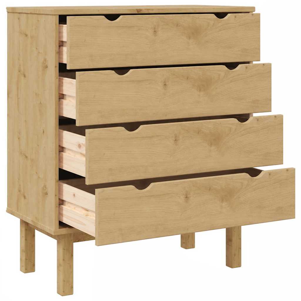 Schubladenschrank OTTA 76,5x39,5x90 cm Massivholz