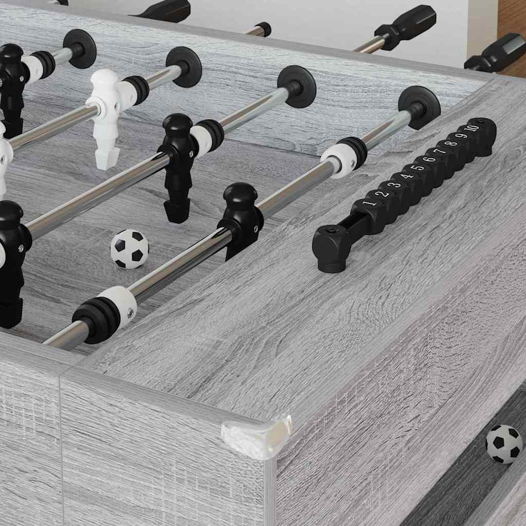 Tischfußballtisch Weiß 146,5 x 74 x 85 cm Holzwerkstoff