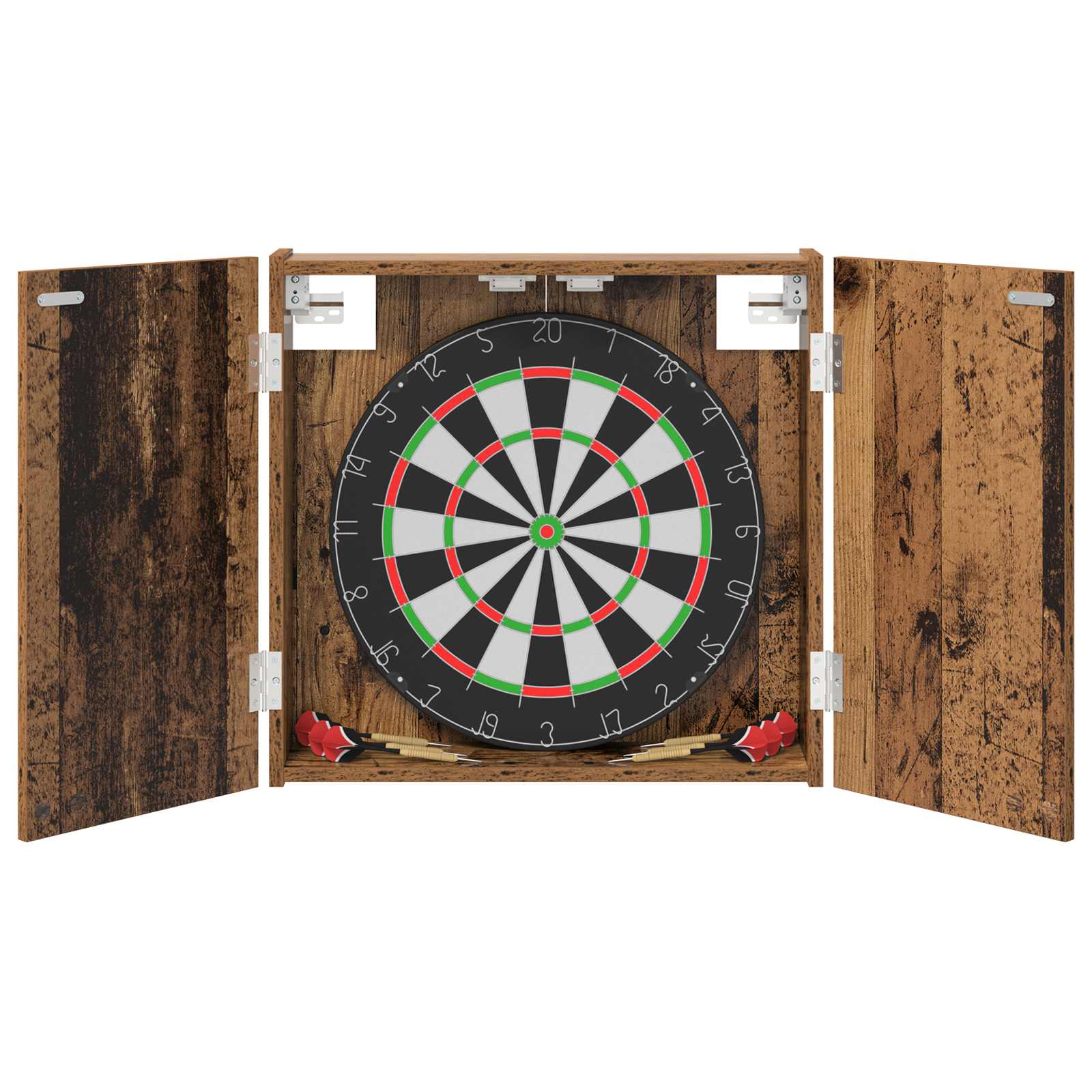 Dartboard Schrank Weiß 56 x 12 x 53,5 cm Holzwerkstoff