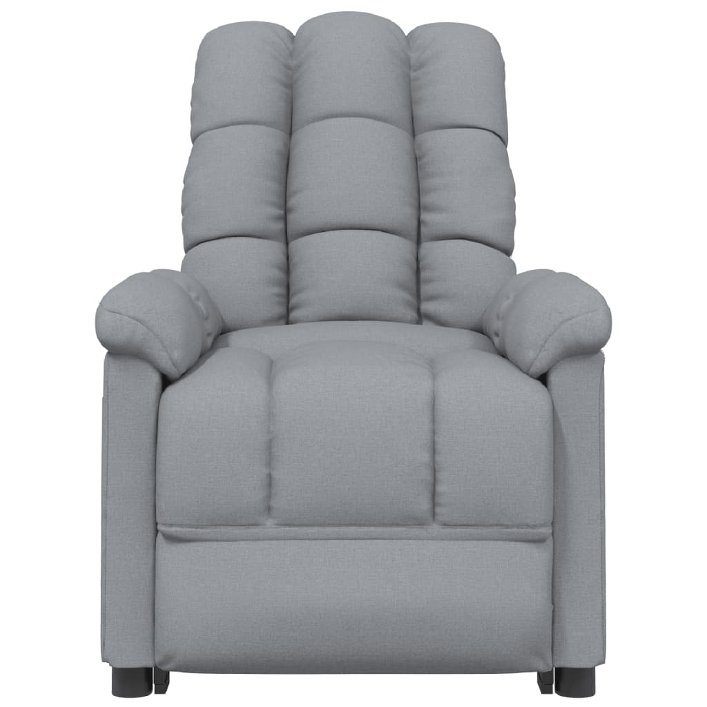 Massagesessel Elektrisch Dunkelgrau Stoff
