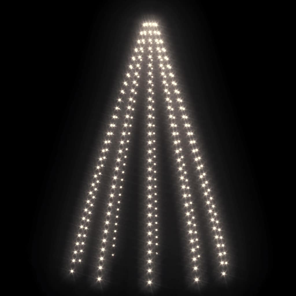 Weihnachtsbaum-Lichternetz mit 180 LEDs Kaltweiß 180 cm