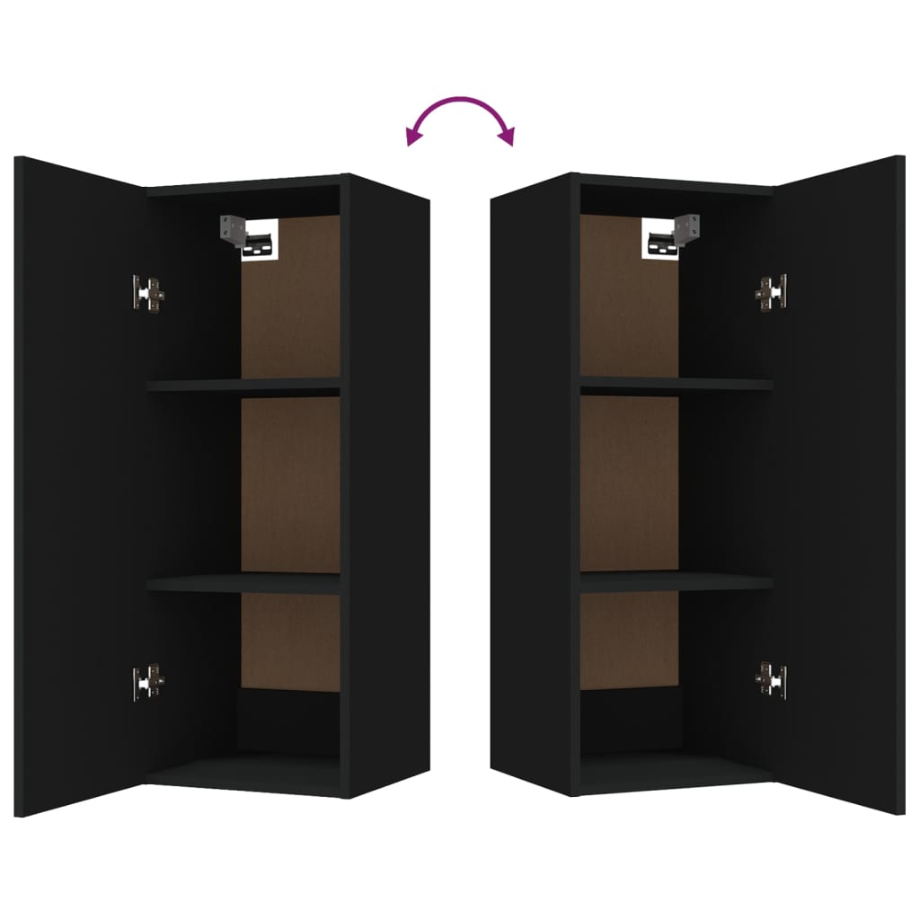Hängeschrank Weiß 34,5x34x90 cm Holzwerkstoff