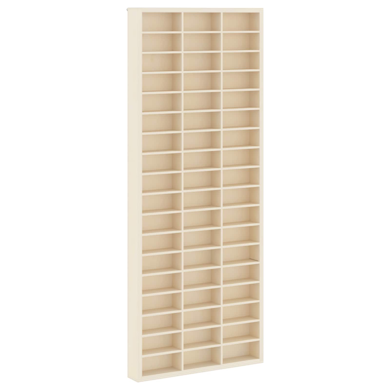 Sammlervitrine aus Holz mit 90 Fächern 50,5 x 4,5 x 79 cm