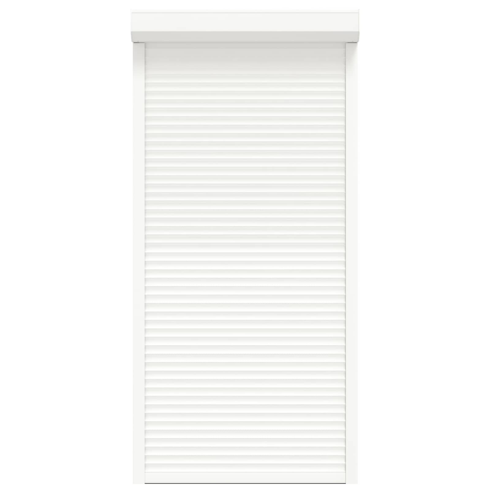 Rollladen Weiß 70 x 100 cm Aluminium und Polyurethan