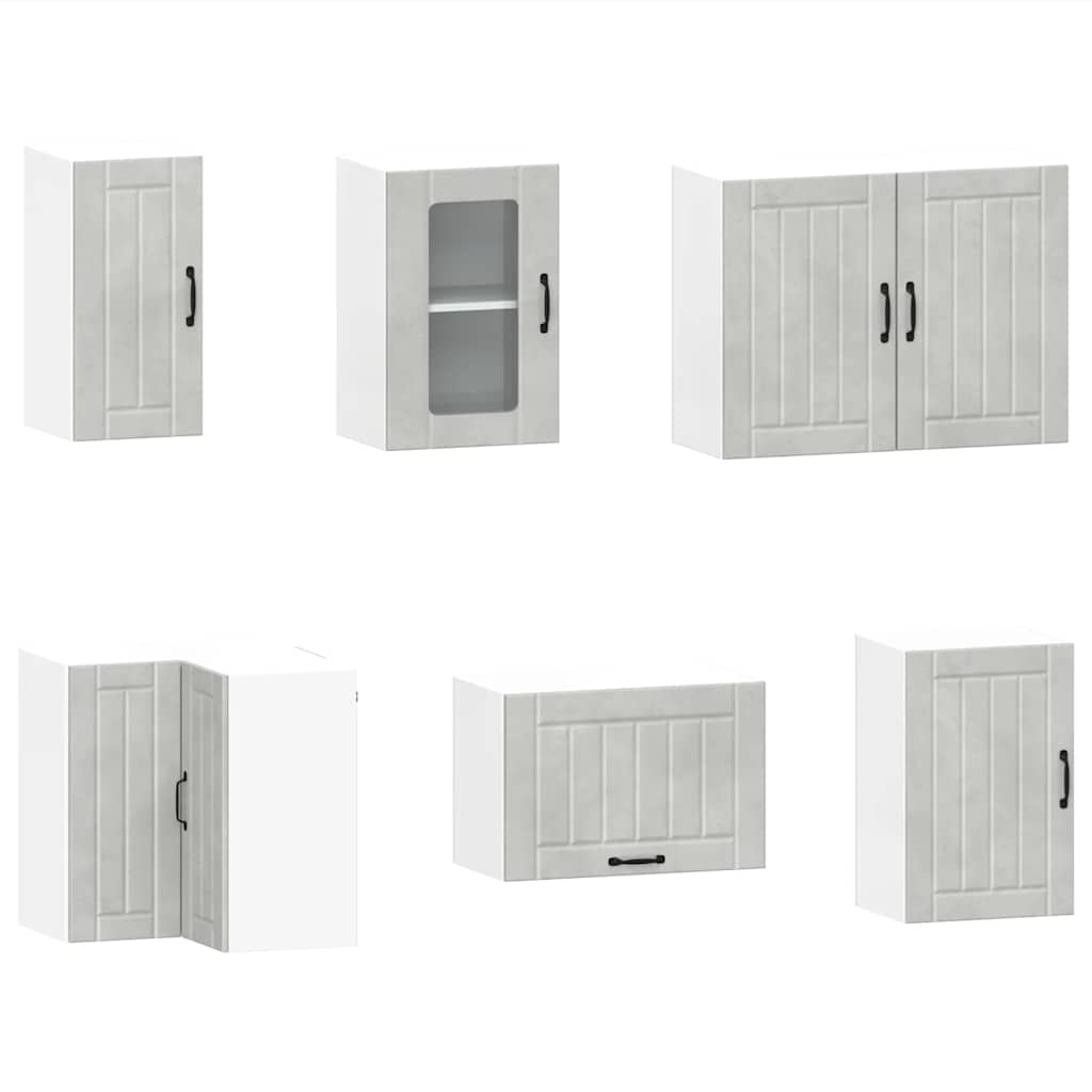 11-tlg. Küchenschrank-Set Lucca Weiß Holzwerkstoff