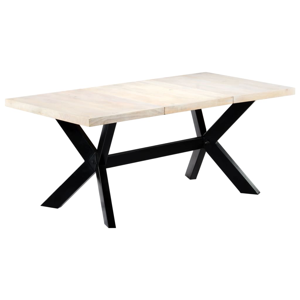 Esstisch Massivholz Mango und Stahlgestell 180 cm