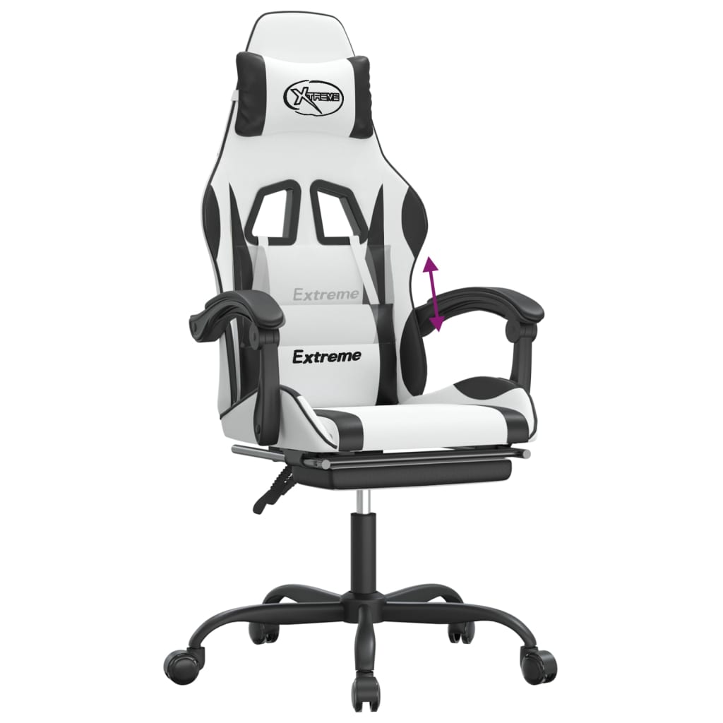 Gaming-Stuhl Schwarz und Golden Kunstleder