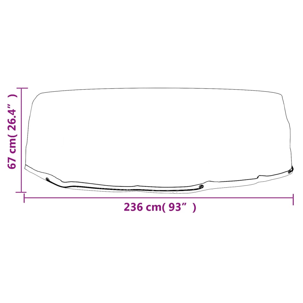Abdeckungen für Lounge-Insel 2 Stk. 8 Ösen Ø188x50 cm Rund
