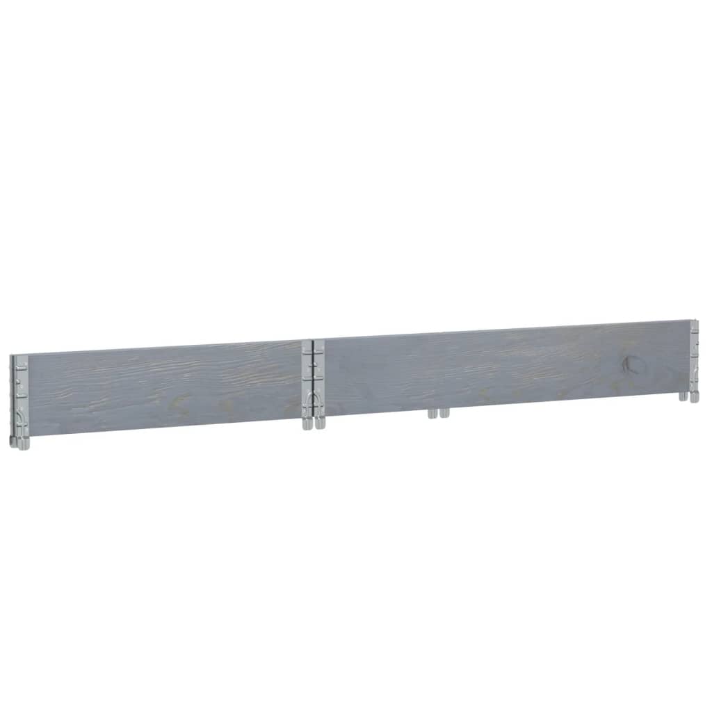 Pflanzkasten Grau 150x100 cm Massivholz Kiefer