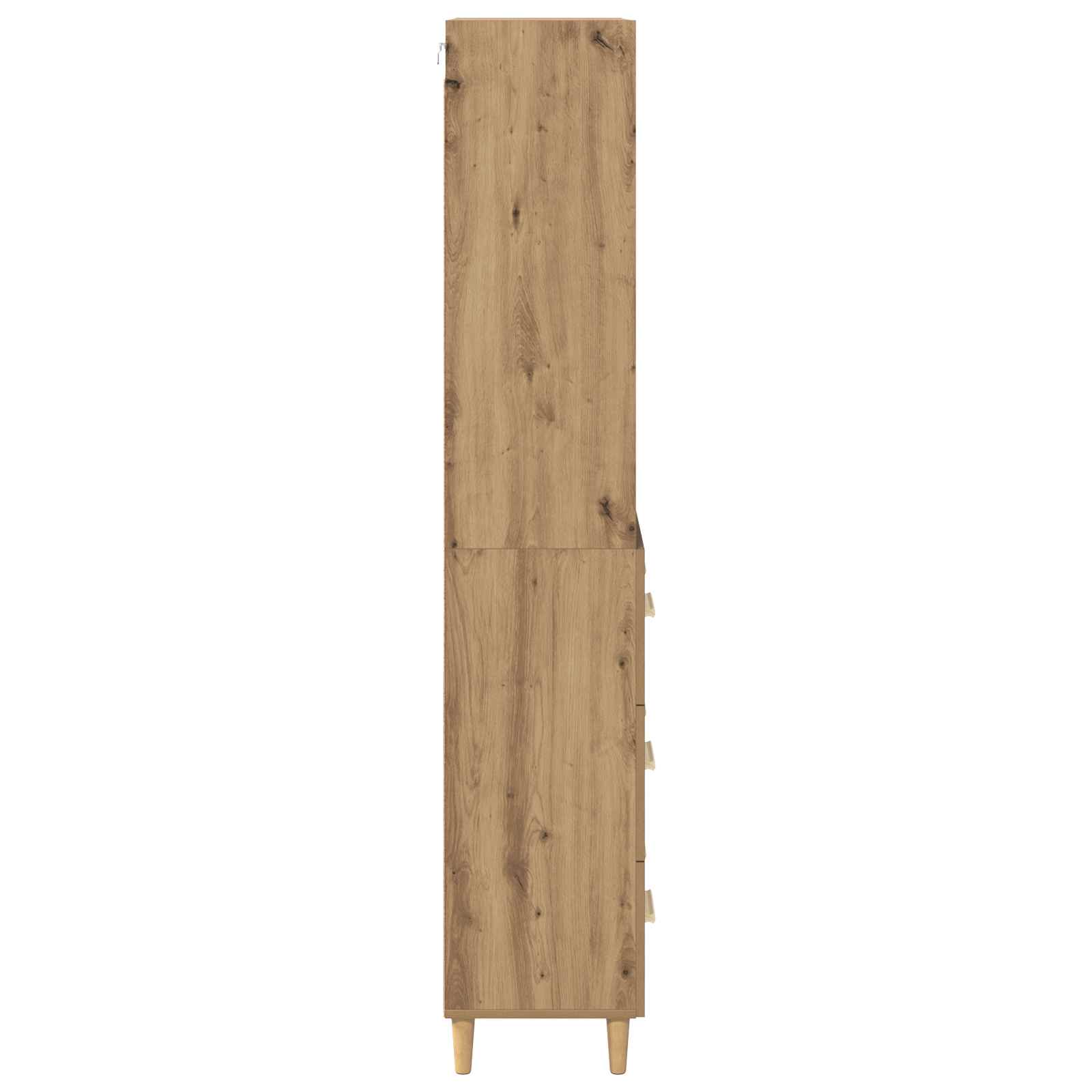 Highboard Altholz 69,5 x 32,5 x 180 cm Holzwerkstoff