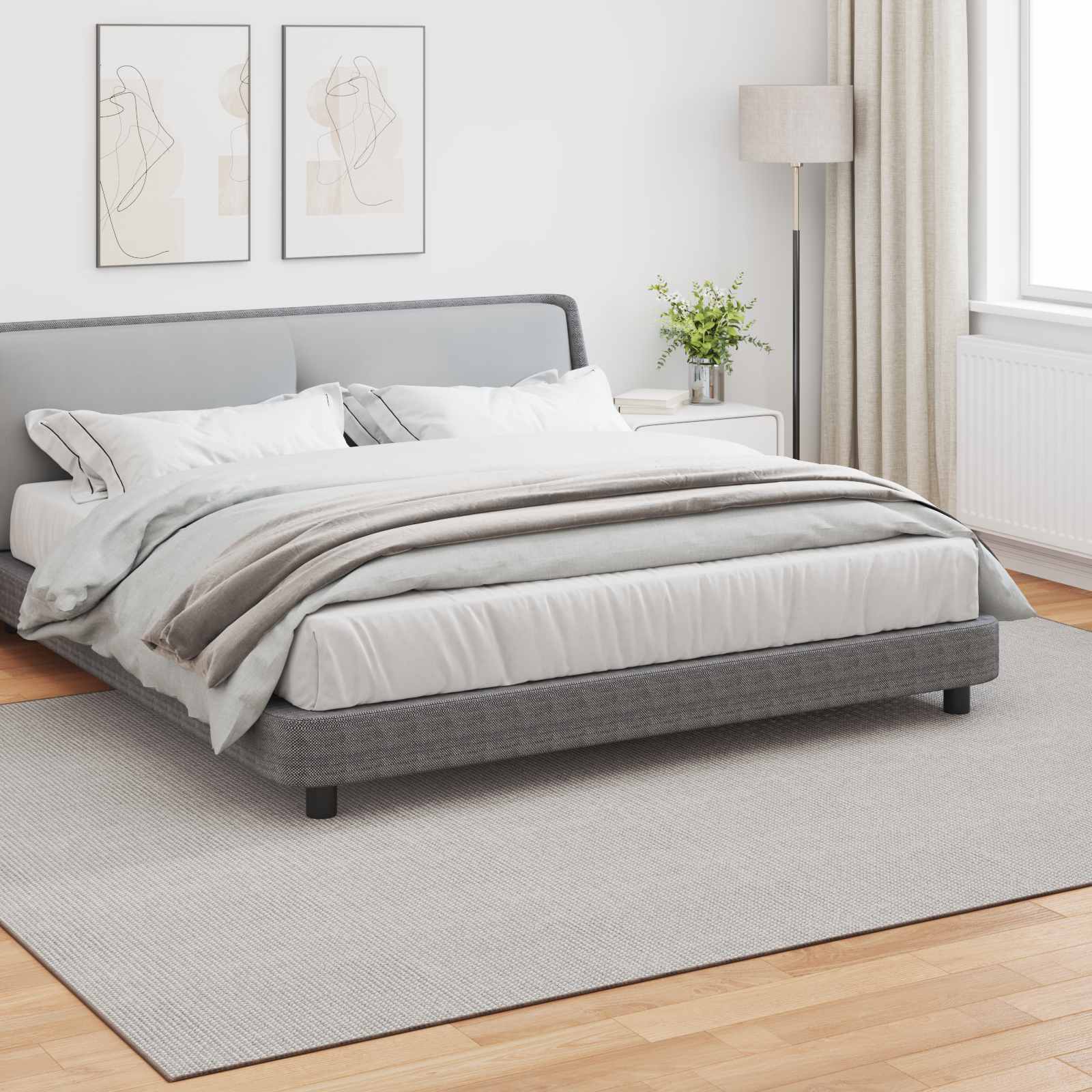 Bereichsteppiche Rechtwinklig LUGO Creme 150 x 80 cm Polyester