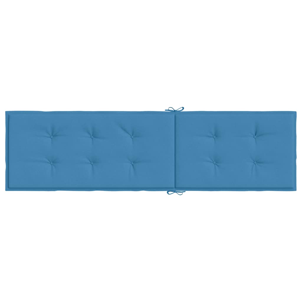 Liegestuhl-Auflage Melange Hellgrau (75+105) x 50 x 4 cm Stoff