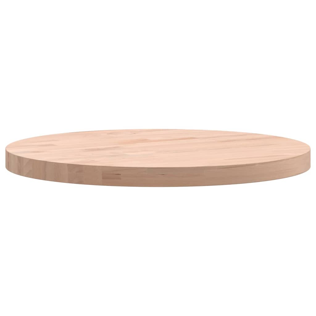 Tischplatte Ø30x1,5 cm Rund Massivholz Buche