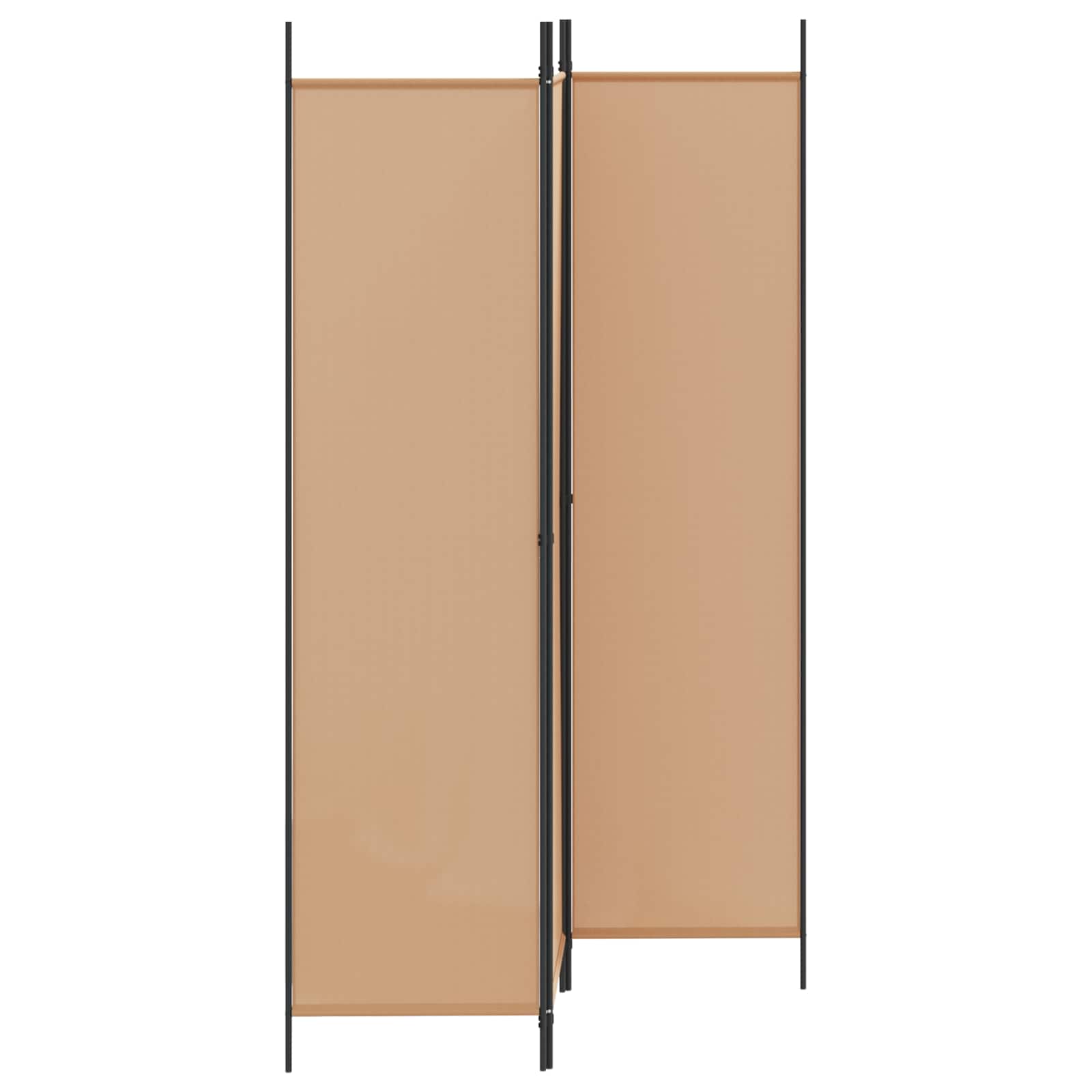 3-tlg. Paravent Schwarz 150x200 cm Stoff