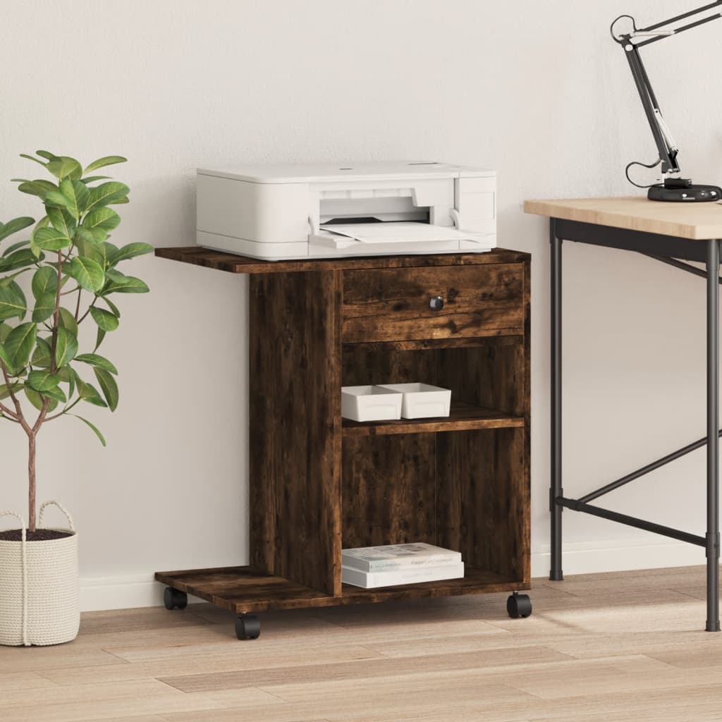 Druckerständer Uni Altholz 60 x 40 x 68.5 cm Holzwerkstoff