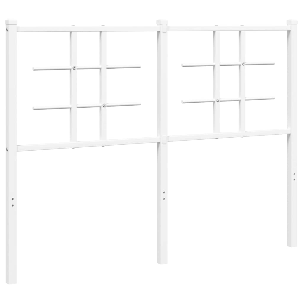 Ersatz-Kopfteil Metall Weiß 100 cm
