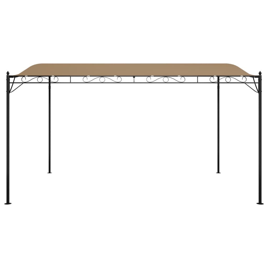Markise Creme 4x3 m 180 g/m² Stoff und Stahl