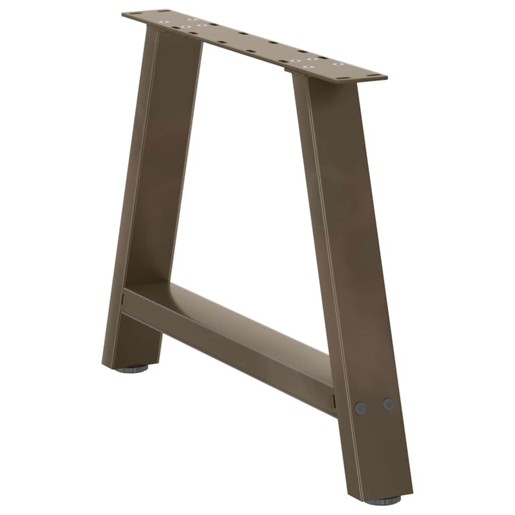 Couchtischbeine A-Form 2 Stk. 30x(30-31) cm Stahl