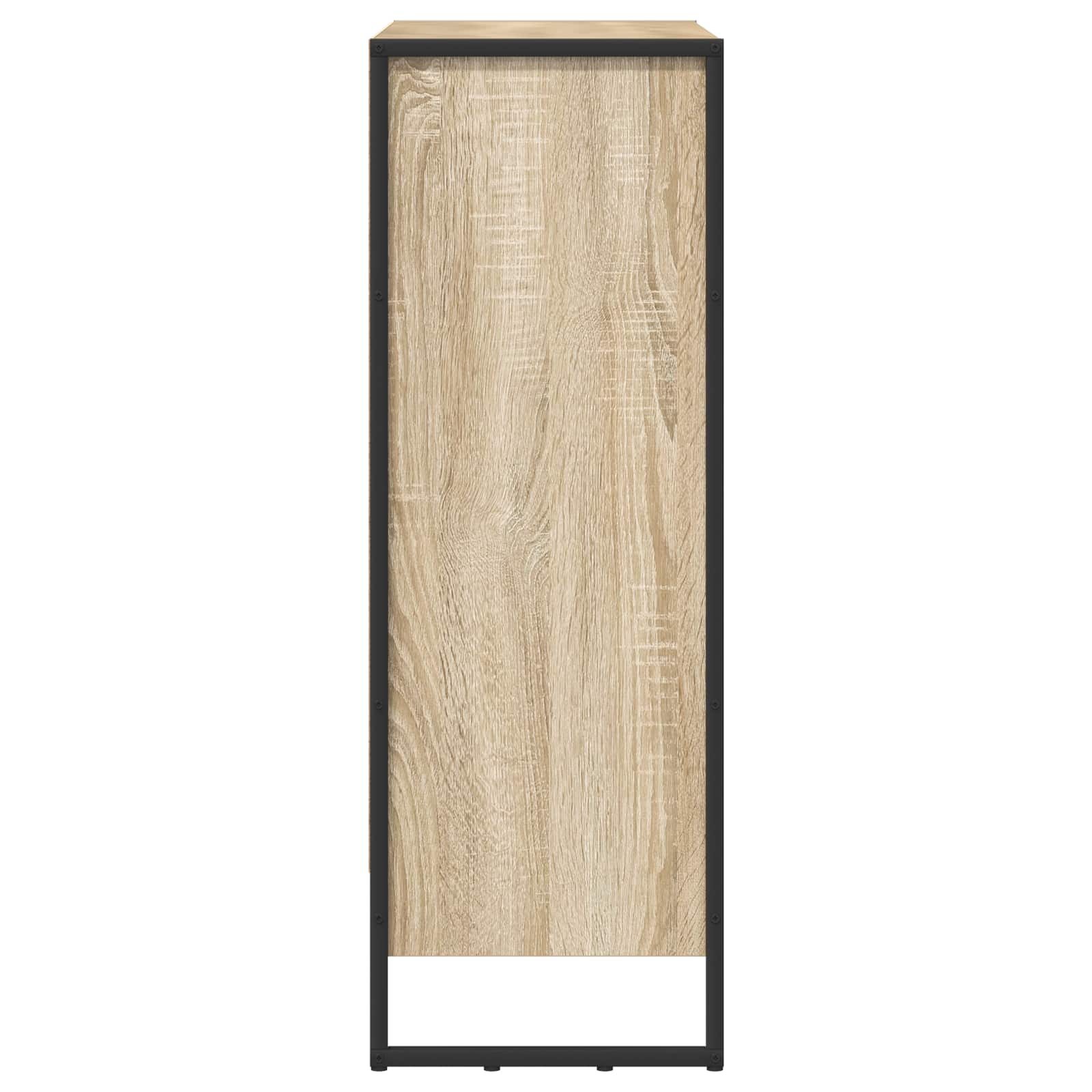 Bücherregal 2 pcs Schwarz Eichen-Optik 60 x 30 x 189,5 cm