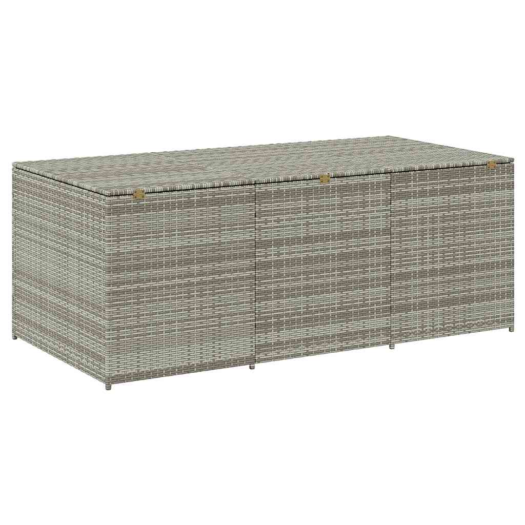 Gartentruhe Schwarz 283L Poly Rattan