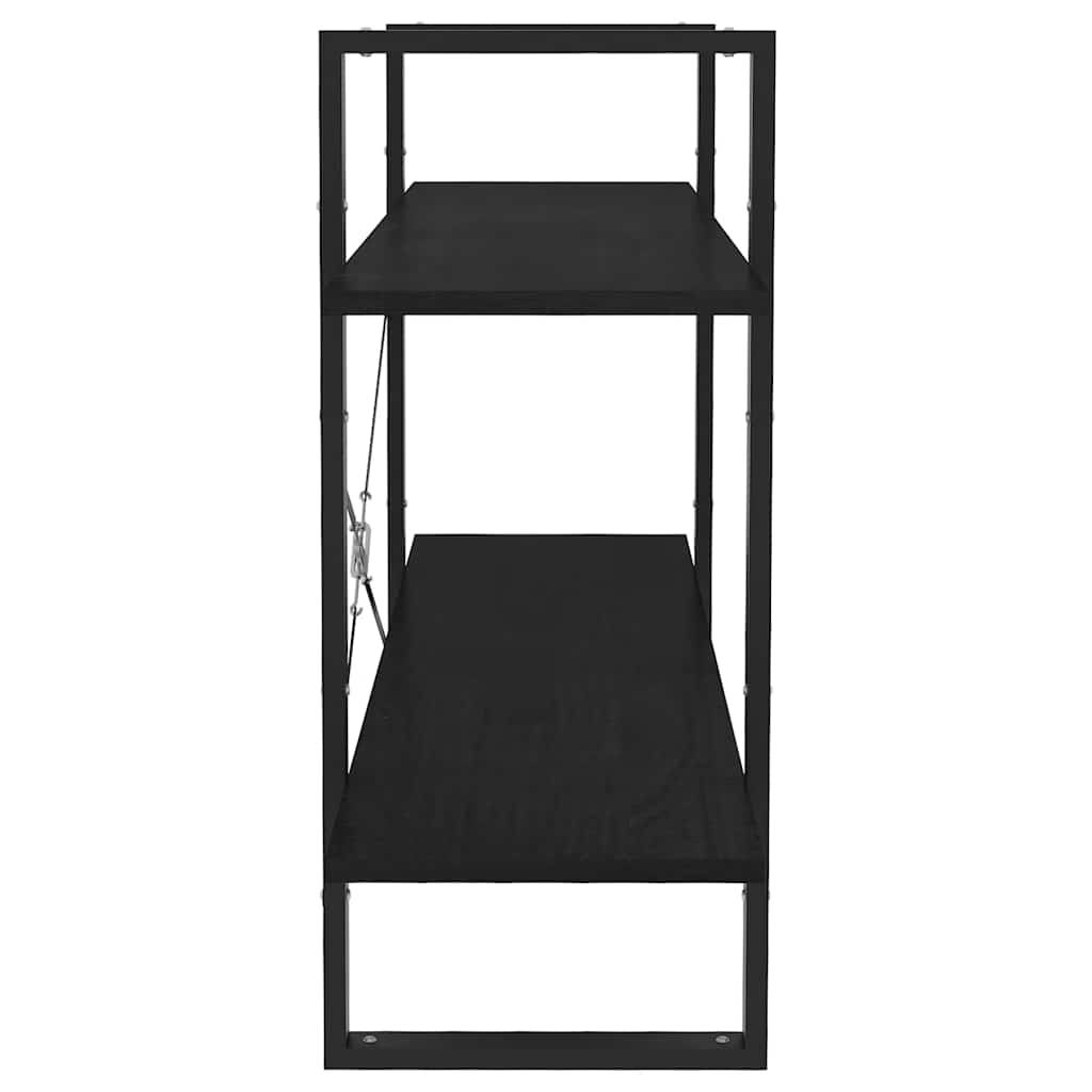 Bücherregal 2 Fächer Weiß 100x30x70 cm Holzwerkstoff