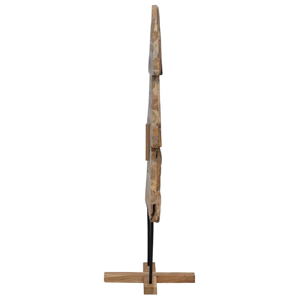 Weihnachtsbaum mit Ständer Braun 90 cm Massivholz Teak