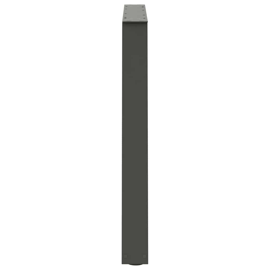Couchtischbeine V-Form 2 Stück Schwarz 30x(30-31,3) cm Stahl