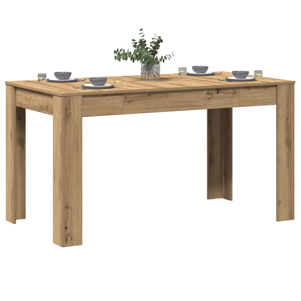 Esstisch Weiß 140x74,5x76 cm Holzwerkstoff